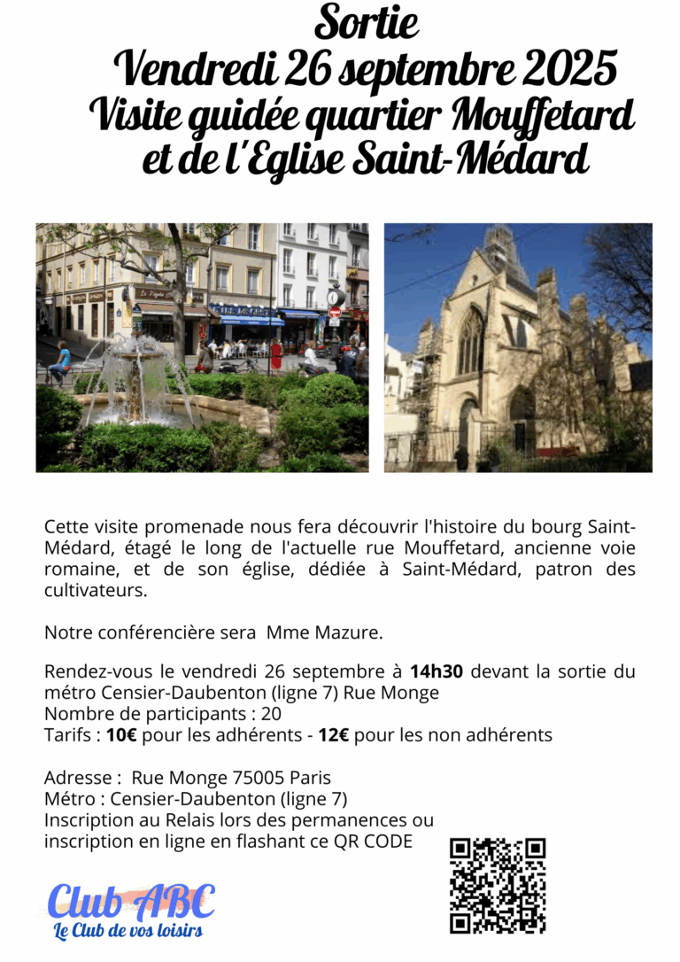 Sortie Mouffetard 26 septembre