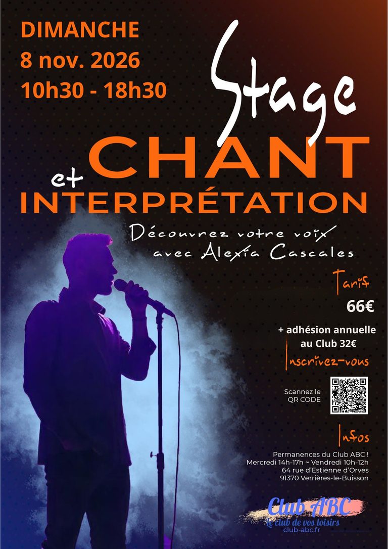 Stage Chant & interprétation 2026_8 nov